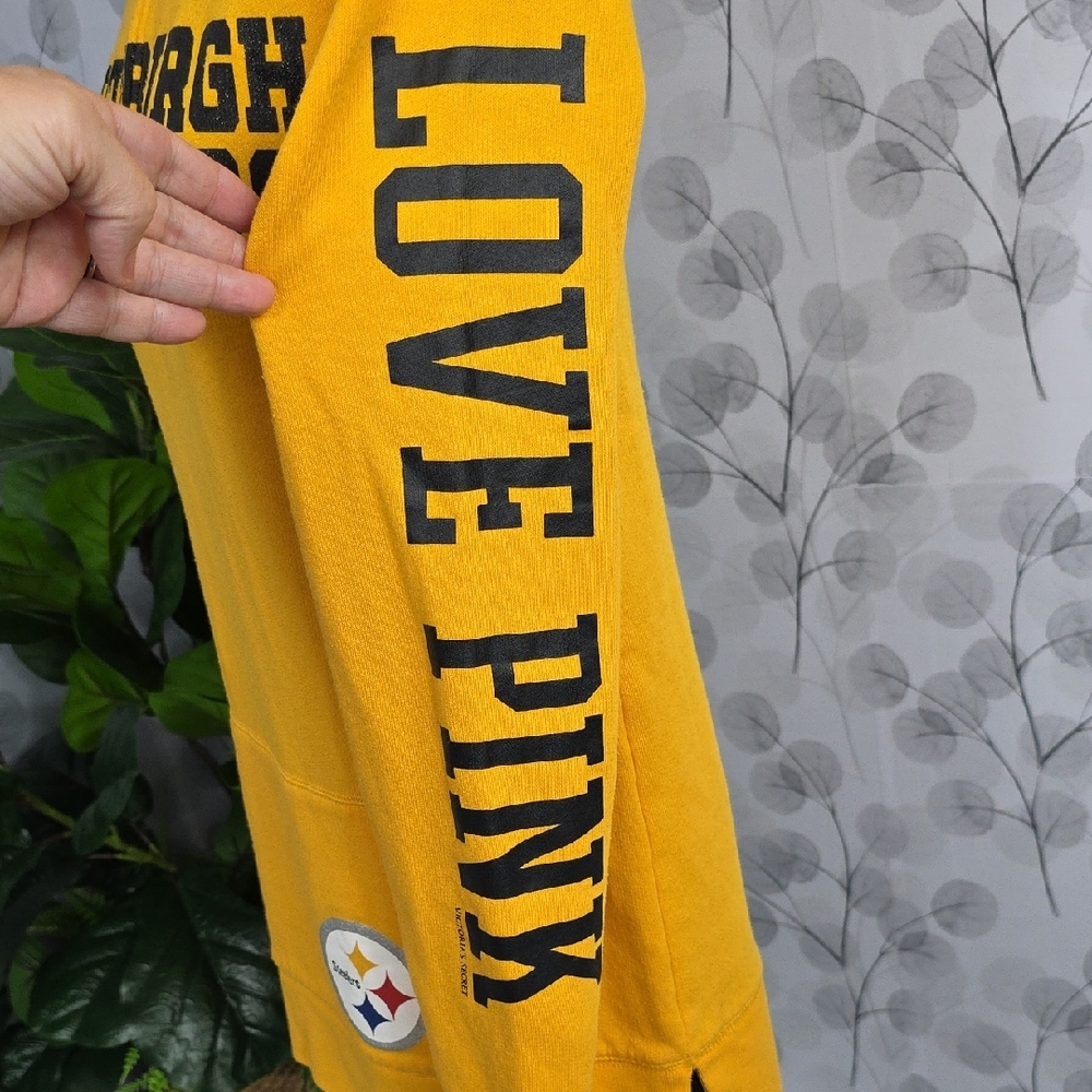 PINK Victoria's Secret x NFL Pittsburgh Steelers 1/4 Zip Pullover - Picture 8 of 11